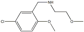 N-(5-CHLORO-2-METHOXYBENZYL)-2-METHOXYETHANAMINE 结构式