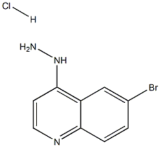 6-BROMO-4-HYDRAZINOQUINOLINE HYDROCHLORIDE 结构式