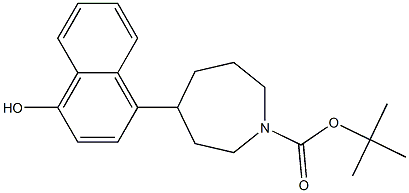 1-Boc-4-(4-hydroxy-naphthalen-1-yl)-azepane 结构式