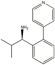 (1R)-2-METHYL-1-(2-(4-PYRIDYL)PHENYL)PROPYLAMINE 结构式