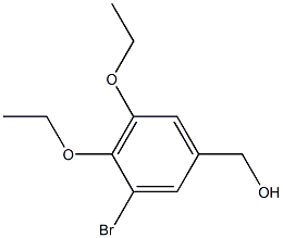 (3-BROMO-4,5-DIETHOXYPHENYL)METHANOL 结构式