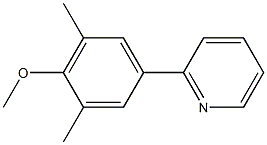2-(4-METHOXY-3,5-DIMETHYLPHENYL)PYRIDINE 结构式