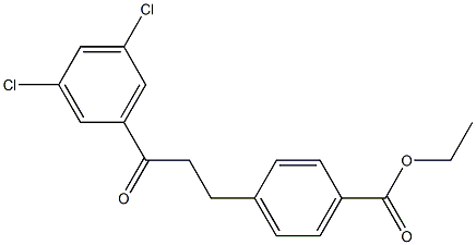 3-(4-CARBOETHOXYPHENYL)-3',5'-DICHLOROPROPIOPHENONE 结构式