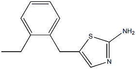 5-(2-Ethylbenzyl)-1,3-thiazol-2-amine 结构式