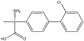 (2R)-2-AMINO-2-[4-(2-CHLOROPHENYL)PHENYL]PROPANOIC ACID 结构式