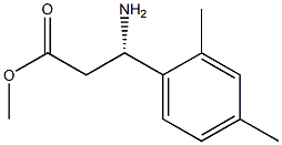 METHYL (3S)-3-AMINO-3-(2,4-DIMETHYLPHENYL)PROPANOATE 结构式