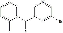 3-BROMO-5-(2-METHYLTHIOBENZOYL)PYRIDINE 结构式