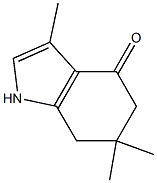 3,6,6-TRIMETHYL-1,5,6,7-TETRAHYDRO-4H-INDOL-4-ONE 结构式