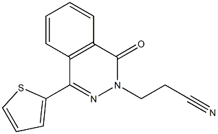 3-(1-OXO-4-(THIOPHEN-2-YL)PHTHALAZIN-2(1H)-YL)PROPANENITRILE 结构式