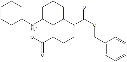 N-CARBOBENZOXY-N-METHYLAMINOBUTYRIC ACID DICYCLOHEXYLAMMONIUM SALT 结构式