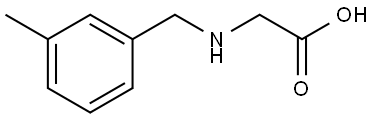 (3-甲基苄基)甘氨酸 结构式