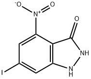 6-IODO-3-HYDROXY-4-NITROINDAZOLE 结构式