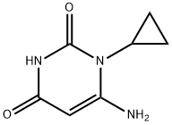 6-氨基-1-环丙基-嘧啶-2,4-二酮 结构式