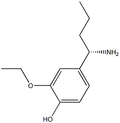 4-((1S)-1-AMINOBUTYL)-2-ETHOXYPHENOL 结构式