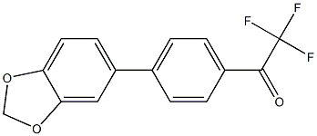 4'-[3,4-(METHYLENEDIOXY)PHENYL]-2,2,2-TRIFLUOROACETOPHENONE 结构式