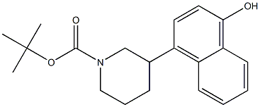 1-Boc-3-(4-hydroxy-naphthalen-1-yl)-piperidine 结构式
