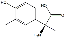 (2S)-2-AMINO-2-(4-HYDROXY-3-METHYLPHENYL)PROPANOIC ACID 结构式