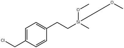 ((氯甲基)苯乙基)甲基二甲氧基硅烷 结构式