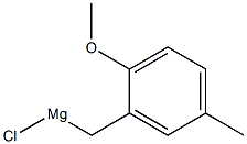 2-METHOXY-5-METHYLBENZYLMAGNESIUM CHLORIDE 结构式