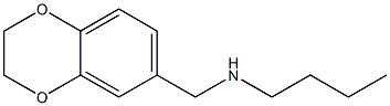 N-(2,3-DIHYDRO-1,4-BENZODIOXIN-6-YLMETHYL)BUTAN-1-AMINE 结构式