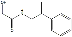 2-HYDROXY-N-(2-PHENYLPROPYL)ACETAMIDE 结构式