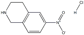 6-硝基-1,2,3,4-四氢异喹啉盐酸盐 结构式