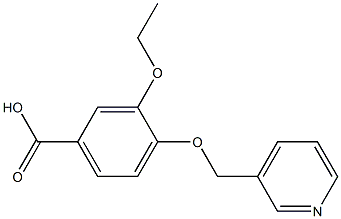 3-ETHOXY-4-(PYRIDIN-3-YLMETHOXY)BENZOIC ACID 结构式