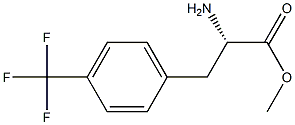 METHYL (2S)-2-AMINO-3-[4-(TRIFLUOROMETHYL)PHENYL]PROPANOATE 结构式