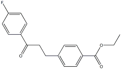 3-(4-CARBOETHOXYPHENYL)-4'-FLUOROPROPIOPHENONE 结构式