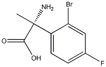 (2R)-2-AMINO-2-(2-BROMO-4-FLUOROPHENYL)PROPANOIC ACID 结构式