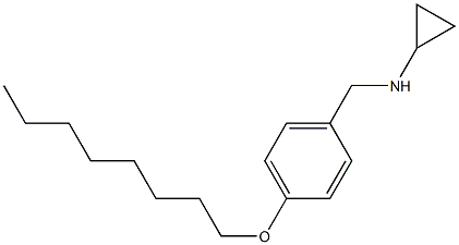 (1S)CYCLOPROPYL(4-OCTYLOXYPHENYL)METHYLAMINE 结构式
