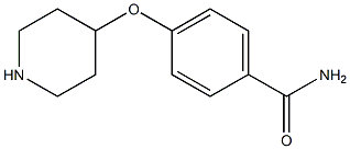 4-哌啶-4-氧基苯甲酰胺 结构式