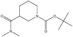 1-BOC-3-DIMETHYLCARBAMOYLPIPERIDINE 结构式