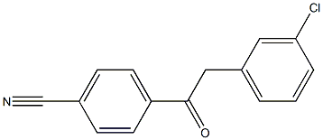 2-(3-CHLOROPHENYL)-4'-CYANOACETOPHENONE 结构式
