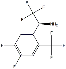 (1S)-1-[4,5-DIFLUORO-2-(TRIFLUOROMETHYL)PHENYL]-2,2,2-TRIFLUOROETHYLAMINE 结构式