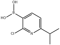 2-氯-6-异丙基吡啶-3-硼酸 结构式