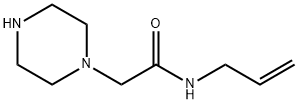 2-哌嗪-1-基-N-丙-2-烯基-乙酰胺 结构式