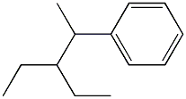 (2-Ethyl-1-methylbutyl)benzene 结构式