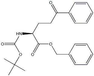 BENZYL (2S)-2-[(TERT-BUTOXYCARBONYL)AMINO]-5-OXO-5-PHENYLPENTANOATE 结构式