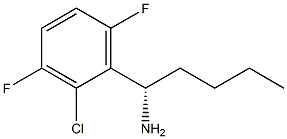 (1S)-1-(2-CHLORO-3,6-DIFLUOROPHENYL)PENTYLAMINE 结构式