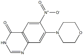 7-MORPHOLIN-4-YL-6-NITROQUINAZOLIN-4(3H)-ONE 结构式