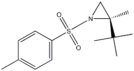 R-2-TERT-BUTYL-2-METHYL-1-(TOLUENE-4-SULFONYL)-AZIRIDINE 结构式