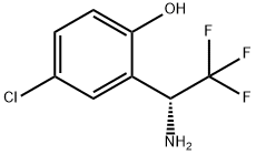 2-((1R)-1-AMINO-2,2,2-TRIFLUOROETHYL)-4-CHLOROPHENOL 结构式