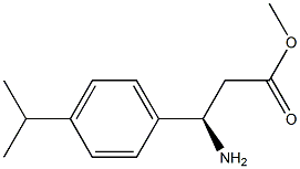 METHYL (3R)-3-AMINO-3-[4-(METHYLETHYL)PHENYL]PROPANOATE 结构式