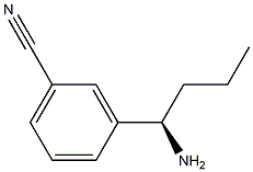 3-((1R)-1-AMINOBUTYL)BENZENECARBONITRILE 结构式