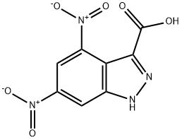 4,6-DINITRO-3-(1H)INDAZOLE CARBOXYLIC ACID 结构式