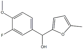 3-FLUORO-4-METHOXYPHENYL-(5-METHYL-2-FURYL)METHANOL 结构式