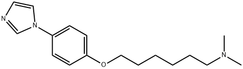 6-[4-(1H-IMIDAZOL-1-YL)-PHENOXY]-N,N-DIMETHYL-1-HEXANAMINE 结构式