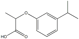 2-(3-ISOPROPYLPHENOXY)PROPANOIC ACID 结构式