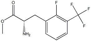 METHYL (2S)-2-AMINO-3-[2-FLUORO-3-(TRIFLUOROMETHYL)PHENYL]PROPANOATE 结构式